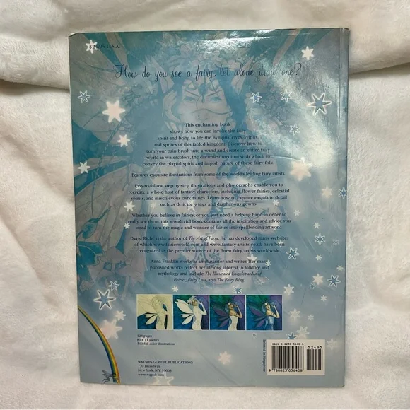 Watercolor Fairies Art Book by David Riche & Anna Franklin - 2004 Fantasy Paint - Picture 2 of 10
